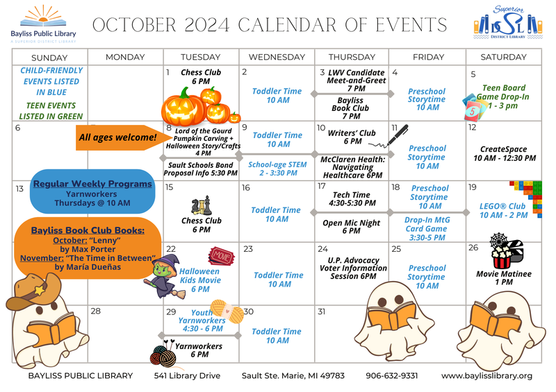 Bayliss Events Calendar